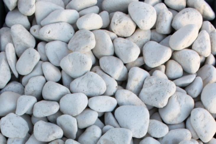 Белая галька галтовка (20-40 мм.)  купить в Воронеже от производителя, без посредников