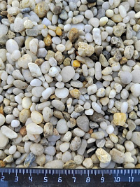 Галька крымская жемчужная фр. 5-10 мм.  купить в Воронеже фото Камень Клуб