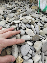 Галька черноморская фр. 40-70 мм.  купить в Воронеже фото Камень Клуб