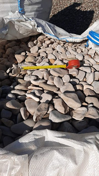 Галька каспийская фр. 40-70 мм.  купить в Воронеже фото Камень Клуб