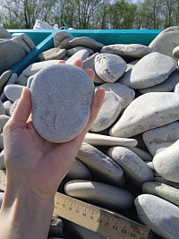 Галька черноморская фр. 100-150 мм.  купить в Воронеже фото Камень Клуб