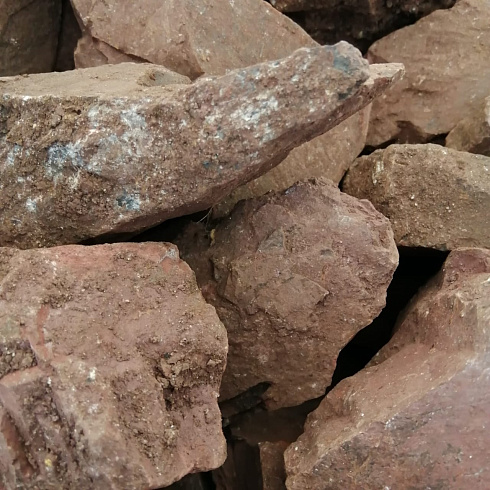 фото Яшма красная  (фр. 70-100 мм)  купить в Воронеже в интернет-портале КАМЕНЬ КЛУБ