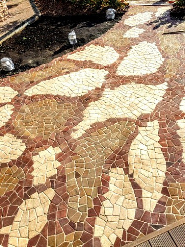 Kamenclub.ru: Песчаник брусчатка (Готика) art PSG-L-01  купить в Воронеже    2300 руб/кв.м   фото КАМЕНЬ КЛУБ