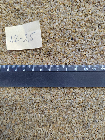 Кварцевый песок сухой фракцинированный фр. 1,2-2,5 мм.  купить в Воронеже фото Камень Клуб