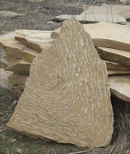 Kamenclub.ru: Форматный камень (плаха) пошаговая дорожка от 70-150 см (4 -12 см)  купить в Воронеже плитняк  форматный плаха желтый песчаник 9 000 руб/т   фото КАМЕНЬ КЛУБ