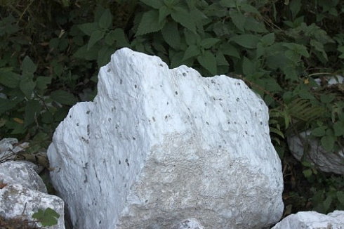 Kamenclub.ru: Мраморизированный известняк фр. 100-500 мм.  купить в Воронеже известняк серый белый темно-серый сероватый валун природного образования окатанный 10500 руб/т   фото КАМЕНЬ КЛУБ