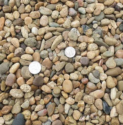 Kamenclub.ru: Галька окат (серо-желтая) фр.10-20 мм. купить  в Воронеже галька серо-желтая, рыжая, серый речная окатанная округлая галька 5000 руб/т   фото КАМЕНЬ КЛУБ