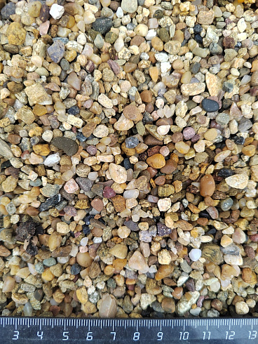 Галька речная окат (рыжая) фр.3-5 мм купить в Воронеже 