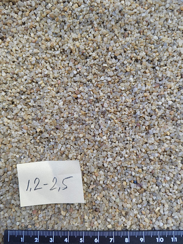 Кварцевый песок сухой фракцинированный фр. 1,2-2,5 мм.  купить в Воронеже фото Камень Клуб