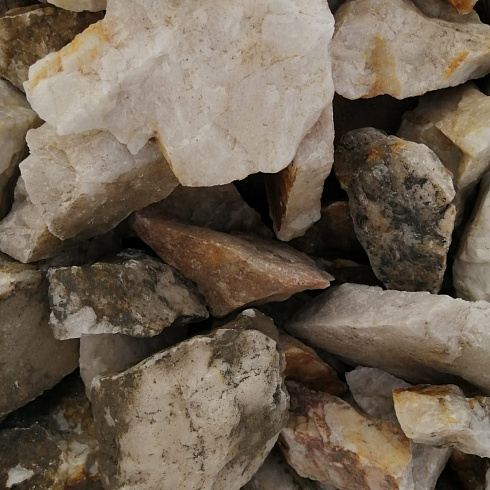 фото Кварц ( фр. 70-100 мм)  купить в Воронеже в интернет-портале КАМЕНЬ КЛУБ