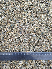 Kamenclub.ru: Галька речная окат (серая) фр.3-5 мм купить  в Воронеже галька речная серая бежевый темно-серый окатанный речной камень округлый 9500 руб/т   фото КАМЕНЬ КЛУБ