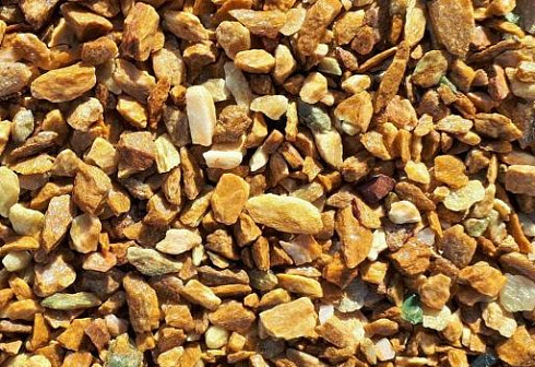 Kamenclub.ru: Щебень крошка желтый (ЗЛАТОЛИТ) фр. 20-40 мм.  купить в Воронеже златолит бежевый, золотистый, желтый декоративная каменная крошка 10800 руб/т   фото КАМЕНЬ КЛУБ