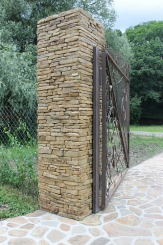 Kamenclub.ru: Песчаник (хворост) art PSG-5-06  купить в Воронеже    1 900 руб/кв.м   фото КАМЕНЬ КЛУБ