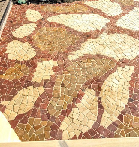 Kamenclub.ru: Песчаник брусчатка (Готика) art PSG-L-01  купить в Воронеже    2300 руб/кв.м   фото КАМЕНЬ КЛУБ