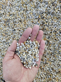 Галька крымская жемчужная фр. 3-5 мм.  купить в Воронеже фото Камень Клуб