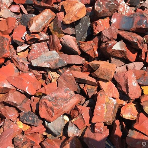 Kamenclub.ru: Щебень крошка красный (ЯШМА) фр. 5-10 мм.  купить в Воронеже крошка каменная яшмы красный, бордовый, темно-красный декоративная крошка ландшафтная каменная яшмоидная 8500 руб/т   фото КАМЕНЬ КЛУБ